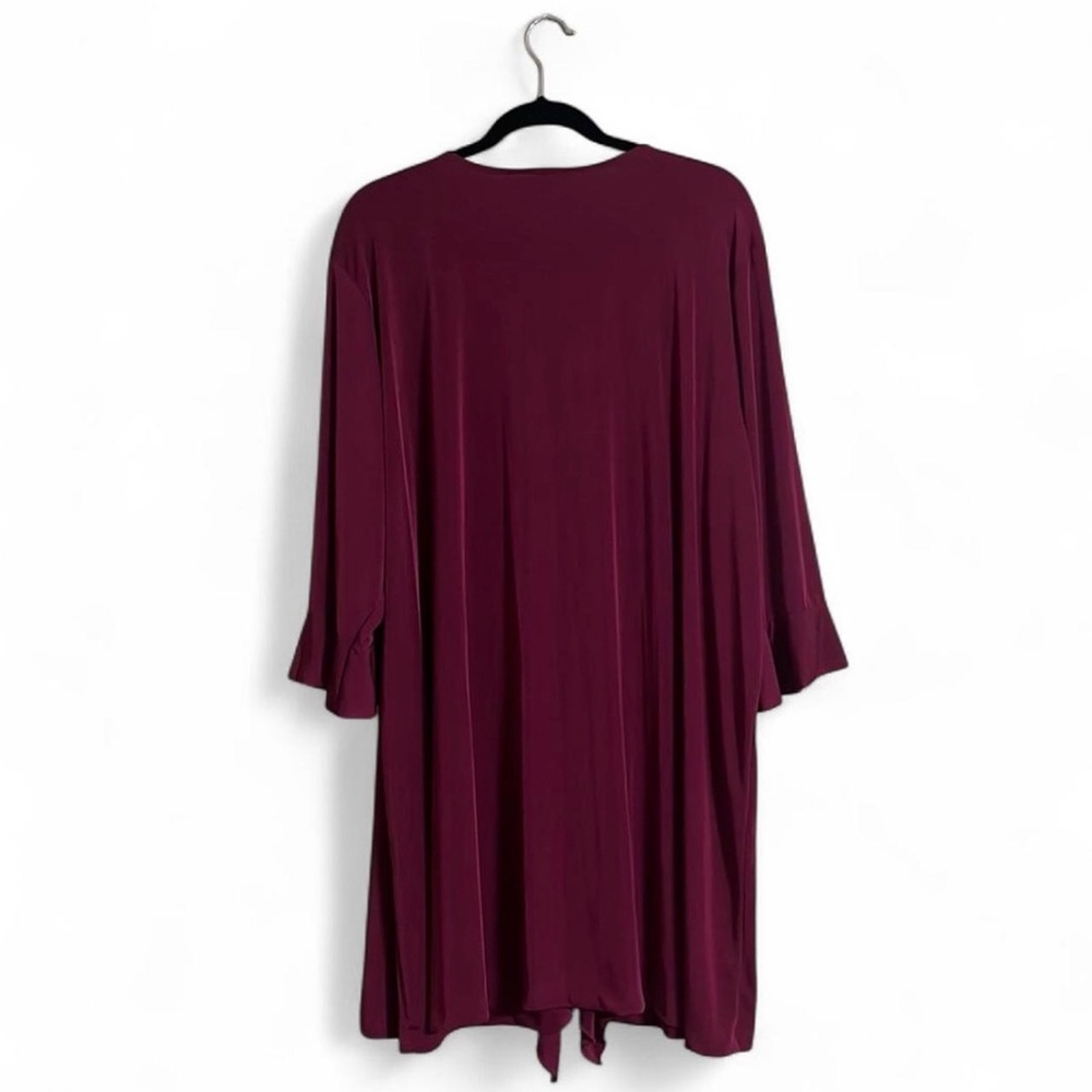 Carolyn Strauss Collection Long Cardigan 3XLP Ruffle Collar/Sleeves Grandmacore - Picture 2 of 7
